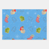 Snowman, Santa wrapping paper (Voorkant)
