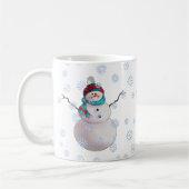 SNOWMAN, SCARF & STOCKING PET by SHARON SHARPE Koffiemok (Links)