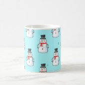 Snowman Seamless Pattern Koffiemok (Center)