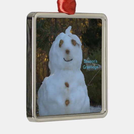 Snowman Season's Groeten Ornament (Rechts)