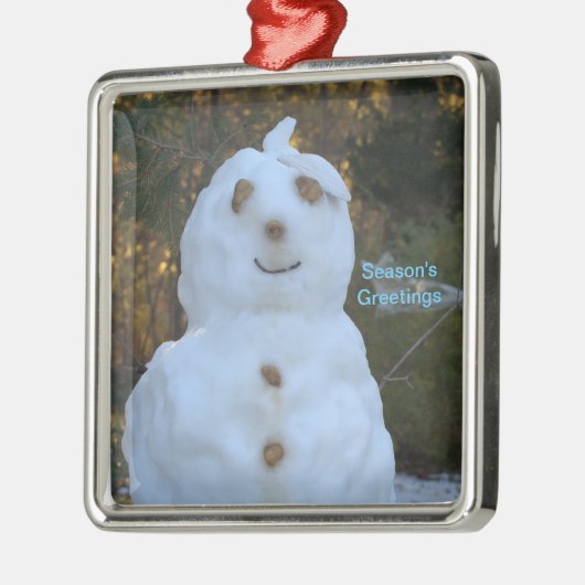 Snowman Season's Groeten Ornament (Links)
