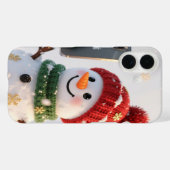 Snowman Selfie iPhone 16 Case (Achterkant (horizontaal))