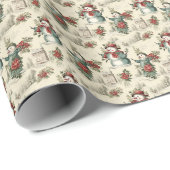 Snowman Serenade Cadeaupapier (Rol Hoek)