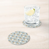 Snowman Serenade Ronde Kartonnen Onderzetter (Insitu)