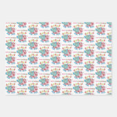 Snowman Sheets Wrapping Paper Pig (Voorkant 3)