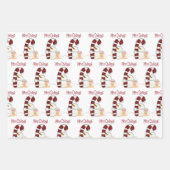 Snowman Sheets Wrapping Paper Pig (Voorkant 2)