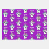 Snowman Sheets Wrapping Paper Pig (Voorkant)