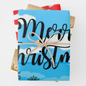 Snowman Sheets Wrapping Paper, prettig kerstfeest Inpakpapier Vel (In situ)