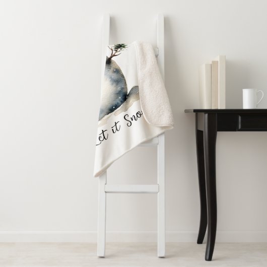 Snowman Sherpa Blanket Sherpa Deken (In situ)