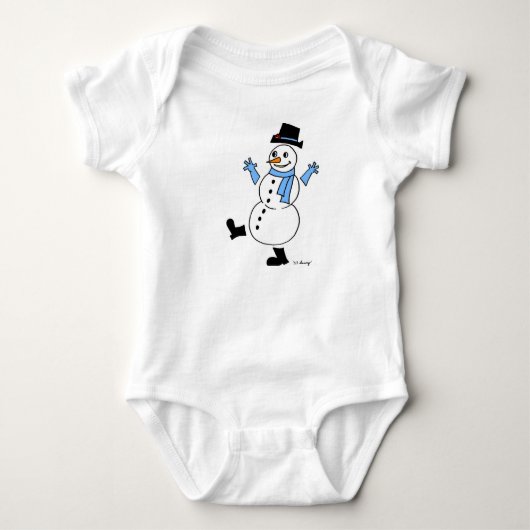 Snowman Shirten Romper (Voorkant)