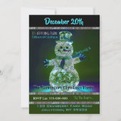Snowman Showman Jaarlijkse Kerstfeest uitnodiging (Voorkant)