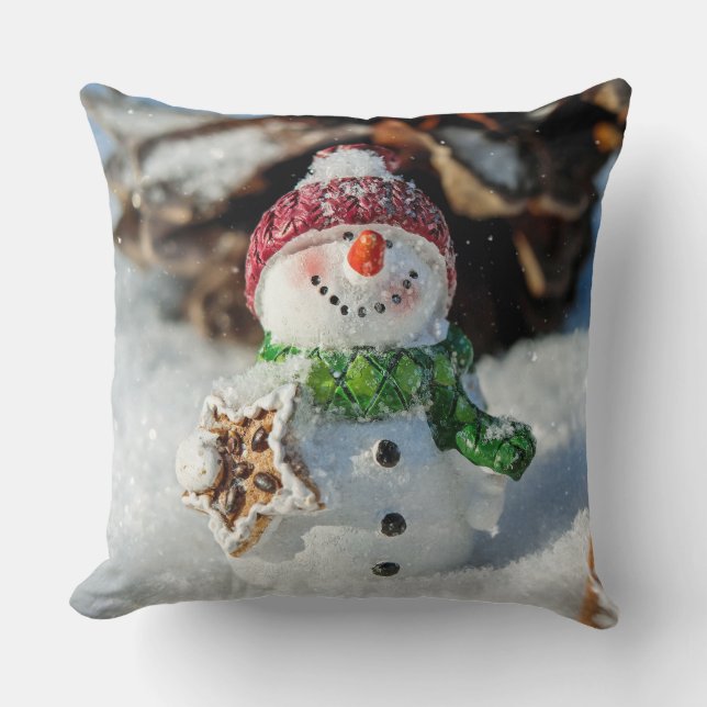 Snowman Sierkussen (Voorkant)