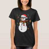 Snowman Six Seven Meme Christmas Pajamas 6 And 7 F T-shirt (Voorkant)