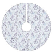 Snowman Sketch kerstboomrok Kerstboom Rok (Voorkant)
