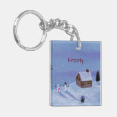 Snowman Sleutelhanger (Voorkant Links)