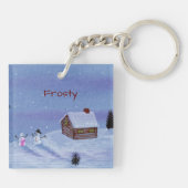 Snowman Sleutelhanger (Achterkant)