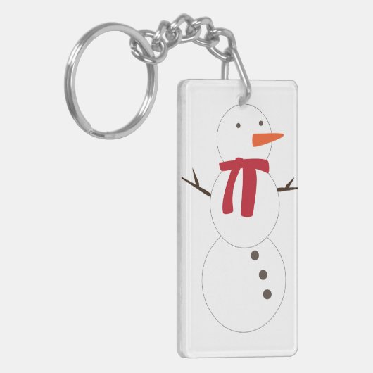 Snowman Sleutelhanger (Voorkant Links)