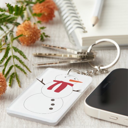 Snowman Sleutelhanger (Voorkant Rechts)