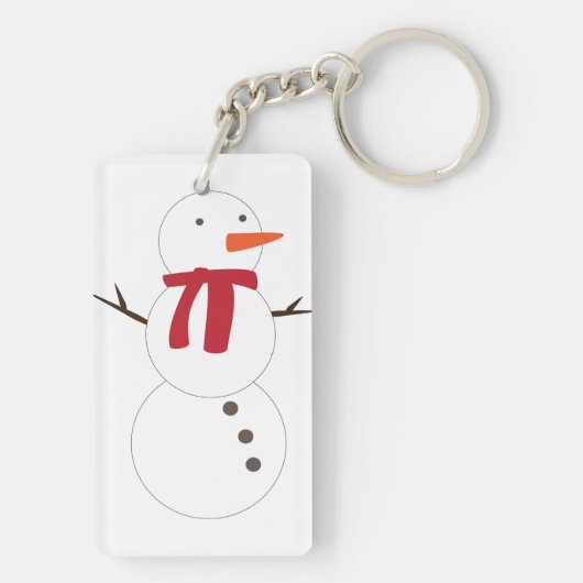 Snowman Sleutelhanger (achterkant)