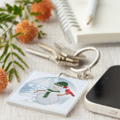 Snowman Sleutelhanger (Voorkant Rechts)