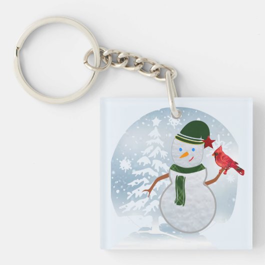 Snowman Sleutelhanger (Voorkant)