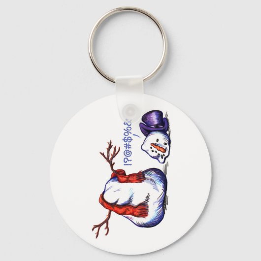 Snowman Sleutelhanger (Voorkant)