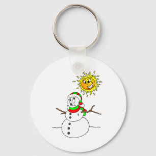 Snowman smelten sleutelhanger