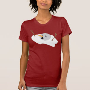 Snowman smelten t-shirt