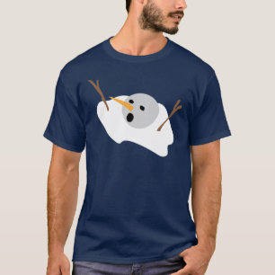 Snowman smelten t-shirt