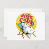 Snowman smelten, zo heet om cool te zijn briefkaart (Voorkant / Achterkant)