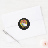 Snowman smelten, zo heet om cool te zijn ronde sticker (Envelop)