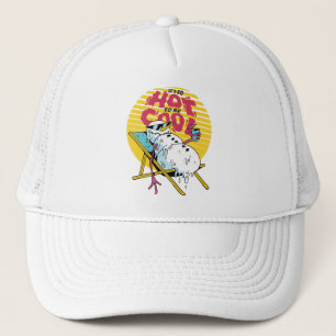 Snowman smelten, zo heet om cool te zijn trucker pet