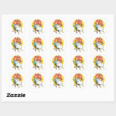 Snowman smelten, zo heet om cool te zijn vierkante sticker (Vel)