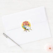 Snowman smelten, zo heet om cool te zijn vierkante sticker (Envelop)