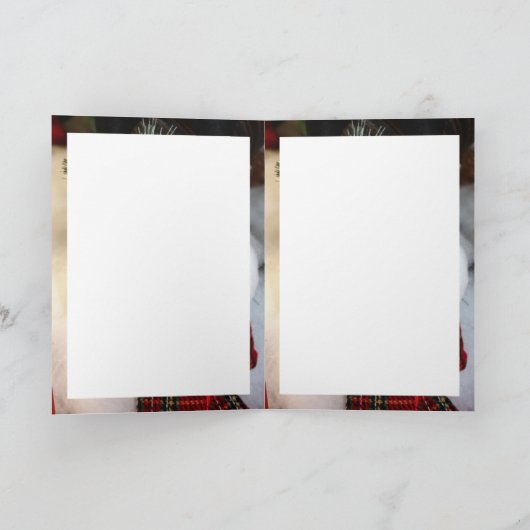 Snowman Smile Feestdagen Kaart (Binnen)