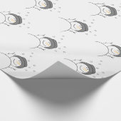 Snowman Smiling Cadeaupapier (Hoek)