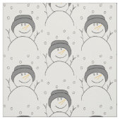 Snowman Smiling Stof (Swatch)