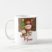 Snowman, Sneeuwmam Kerstmis gepersonaliseerd Koffiemok (Links)