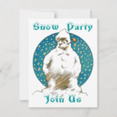 SNOWMAN SNEWINTER FUN ~ PARTY INVITATION INVITE KAART (Voorkant)