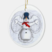 Snowman Snow Angel Ornament (Links)