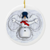 Snowman Snow Angel Ornament (Achterkant)