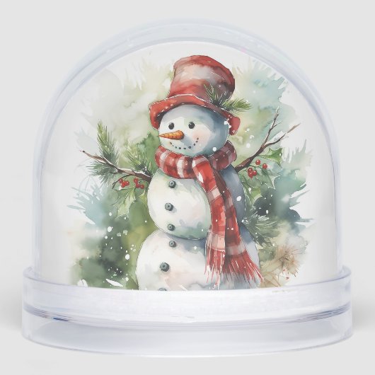 Snowman Snow Globe Sneeuwbol (Voorkant)