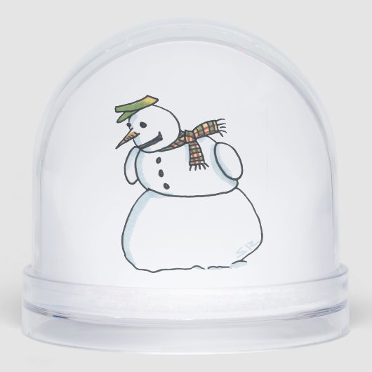 Snowman snow globe sneeuwbol (Voorkant)