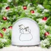 Snowman snow globe sneeuwbol (Kerstmis)
