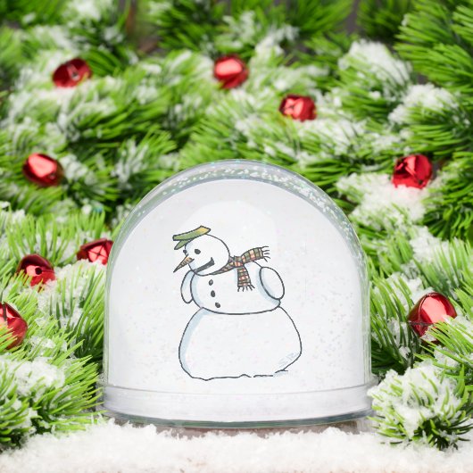 Snowman snow globe sneeuwbol (Kerstmis)