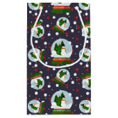 Snowman Snow Globes Klein Cadeauzakje (Achterkant)