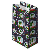 Snowman Snow Globes Klein Cadeauzakje (Voorkant Gekanteld)