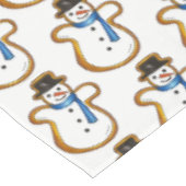 Snowman Snow Man Winter Sugar Cookie Kerstmis Tafelkleed (Gekanteld)