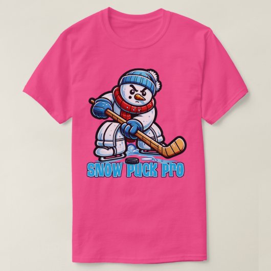 Snowman Snow Puck Pro T-shirt (Design voorkant)