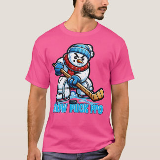 Snowman Snow Puck Pro T-shirt
